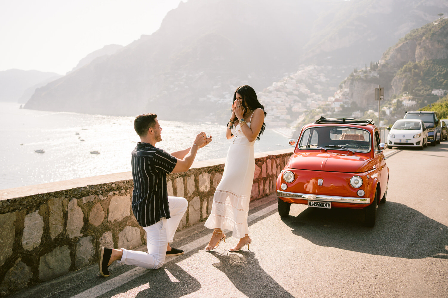 Positano Proposal Idea Planner - Vintage Car Proposal Idea - How to Pop the question?